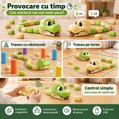 🐍 Șarpe Magnetic Interactiv cu Telecomandă – Jocul clasic Snake prinde viață! Conectează, controlează și câștigă! 🎮✨