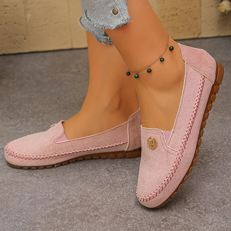 👡 Pantofi eleganți din piele întoarsă (suede) moale, cu talpă confortabilă