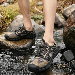 Adidași de Apă și Treking pentru Bărbați, Pantofi de Vară din Plasă Respirabilă cu Uscare Rapidă, Talpă Groasă Antiderapantă, Sandale Sport Outdoor