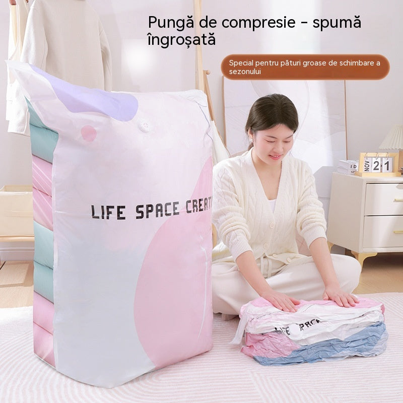 👕📦【cumperi 2, primești 1 gratuit – primești 3 produse】Pungi de compresie vidate pentru pilote și haine sezoniere (nu este nevoie să extrageți aerul)