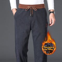 🔥🔥 50 % zľava – Pánske zosilnené bavlnené nohavice s flísovou podšívkou