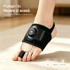 【Corecție Anatomică】Dispozitiv Profesional cu Cadran Rotativ pentru Îndreptarea Degetelor de la Picioare, Atelă pentru Degete Ciocan sau Suprapuse, 3 Specificații! 👣✨