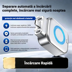 Separator de Încărcare Inteligent X01 140W Fast Charge – Oprire Automată, Protecție Baterie și Încărcare Sigură Nocturnă, Type-C
