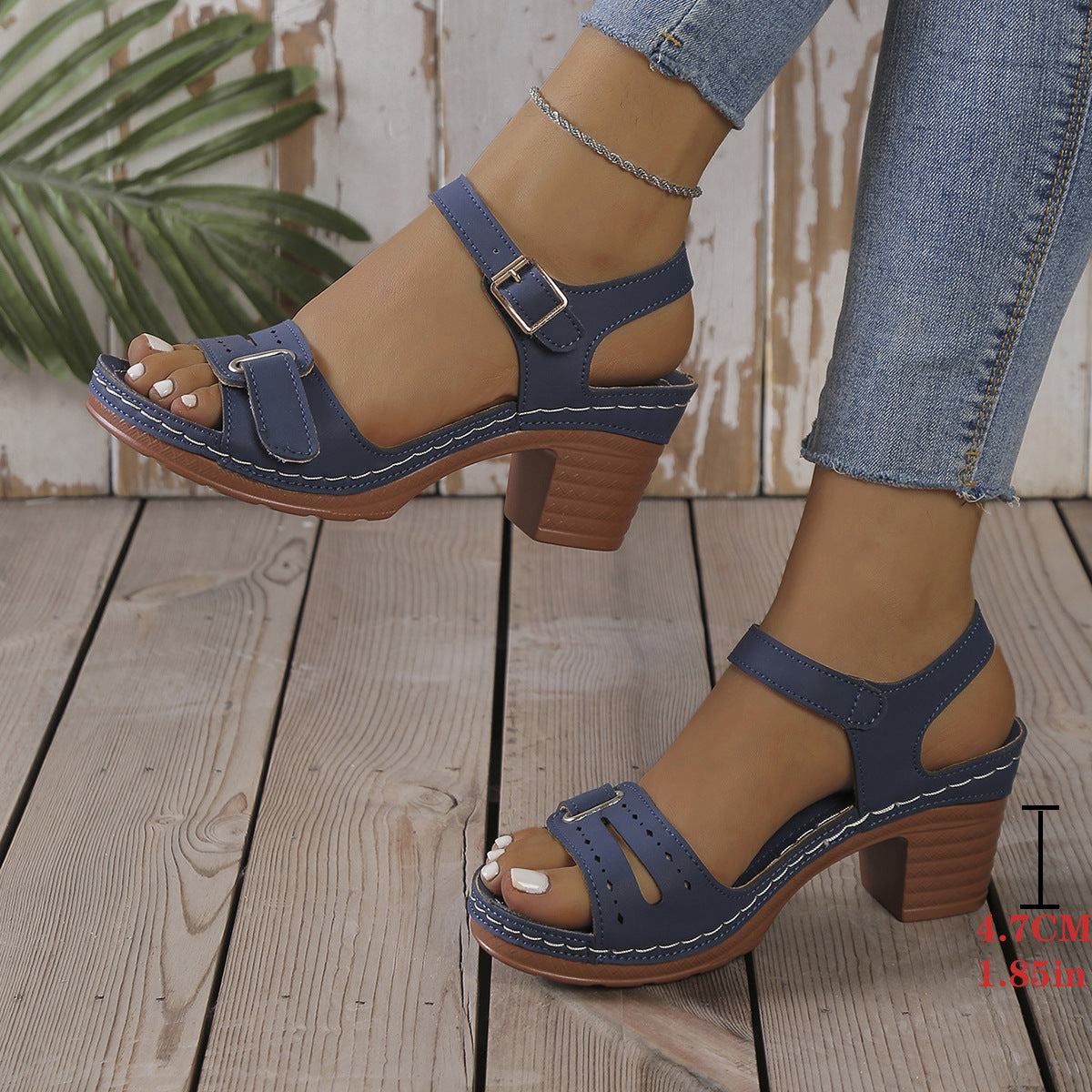 【36-43】🔥 Sandale cu toc gros și platformă – mai înaltă, mai stabilă, mai stilată