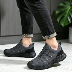 Adidași de Vară Bărbați cu Plasă Respirabilă - Pantofi Sport Casual cu Talpă Moale Ortopedică, Anti-alunecare, pentru Ameliorarea Durerilor de Picioare