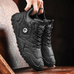 2026 Új férfi alacsony szárú Martin-cipő – vastag talpú munkacipő és sportos, kényelmes szabadidőcipő