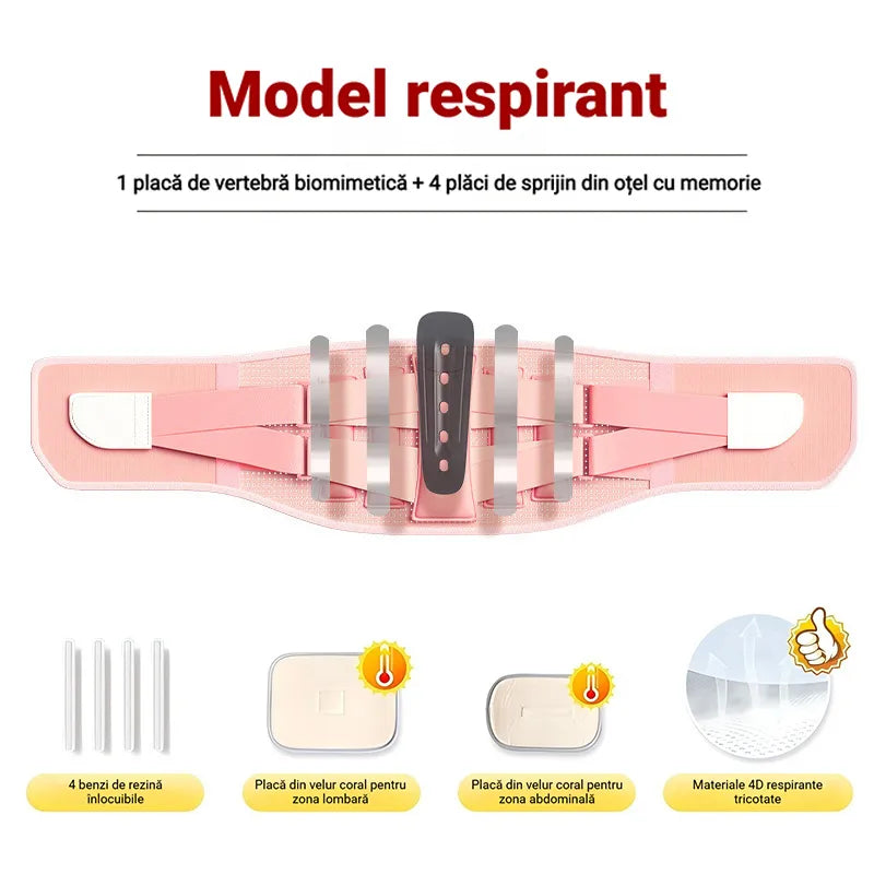 🏥 Recomandat de Medici! Centură Lumbară Medicală Premium – Suport pentru Hernie de Disc, Ajustabilă și Respirabilă, Reducere de Preț! 🩺✨