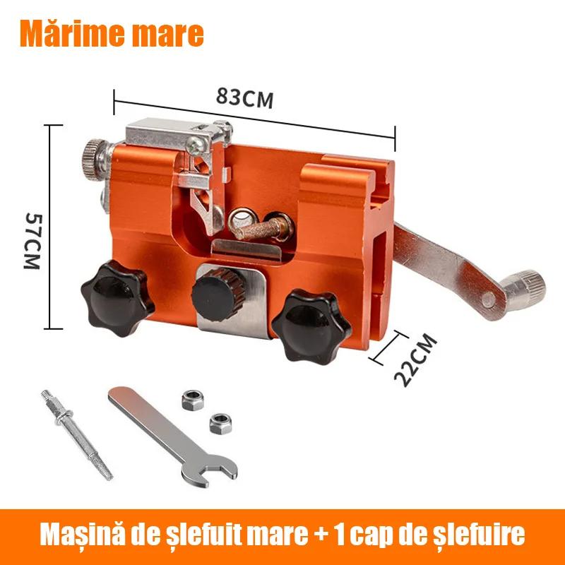 ⚙️ Ascuțitor portabil manual cu manivelă｜Instrument de șlefuire pentru lanțuri