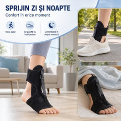 Recomandarea medicului：🪞 Recăpătă-ți mersul stabil și natural! Orteză profesională pentru picior căzut și deviații de gleznă – Cumpără 1 și primești 1 CADOU! 🦶✨