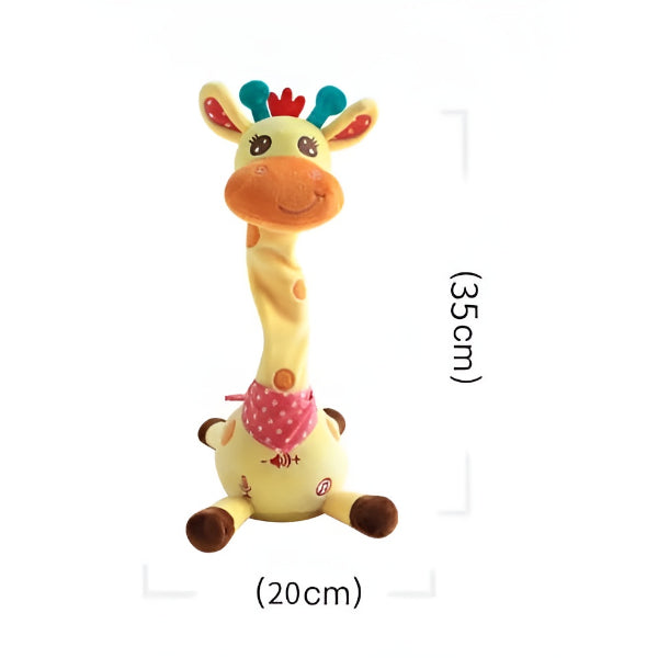 🦒👼O girafă de pluș interactivă, 🎵un mic prieten drăguț care va cânta alături de voi.