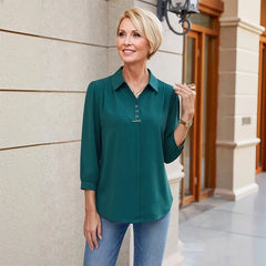 💓👚【Top 3 recenzii în magazin】Cămașă din șifon, stil casual și modern