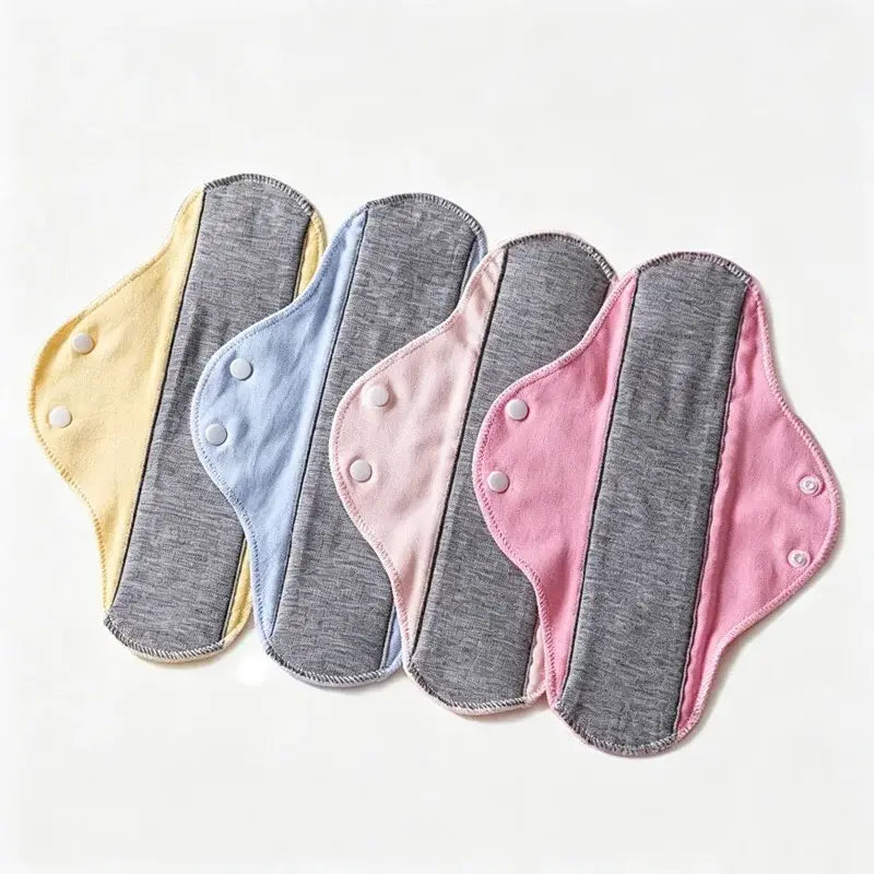 【10 buc】Absorbante Textile Reutilizabile și Lavabile din Bumbac cu Grafen – Protecție Impermeabilă Extinsă, Antibacteriene, Absorbție Rapidă și Respirabile