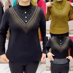 Elegáns női alapfelső strasszos díszítéssel és csipkebetéttel – karcsúsító, sokoldalú