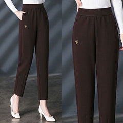 Női plus size háremnadrág – magas derekú, rugalmas, bő szabású, karcsúsító kényelmi nadrág