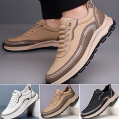 🔥【39-45-ös méret】✅ Víz- és szennyeződésálló bőr sportcipő puha talppal a maximális kényelemért