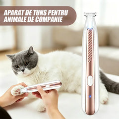 🐾 Aparat de tuns pentru animale de companie cu lumină LED
