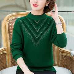 🔥【45–105KG】😍 Új, vastag és meleg téli pulóver, kötött kasmírfleece anyagból