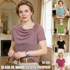 ✨👕 Tricou fashion 2026 cu strasuri – evidențiază-ți stilul și eleganța!