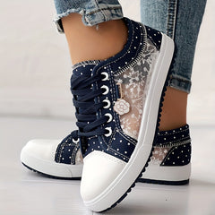💕【35-42】2026 Pantofi de pânză casual din dantelă la modă
