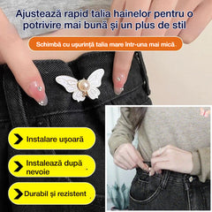 🌸🦋 Cumperi 5, primești încă 5 CADOU! 🎁💜✨ Cataramă reglabilă detașabilă în formă de fluture