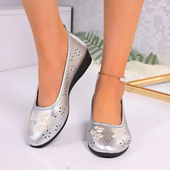 👡 Pantofi cu talpă panou, decorați cu decupaje elegante