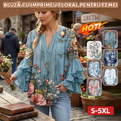 🌿 Bluză lejeră cu imprimeu – subțiază și avantajează orice siluetă (S-5XL)