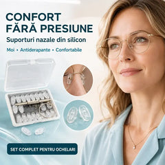 👓 Spuneți adio urmelor lăsate de ochelari și alunecării acestora! Suporturi nazale din silicon ultra-moale cu pernițe pneumatice – cumpărați unul și primiți unul gratis, plus un set complet de instrumente! ✨☁️