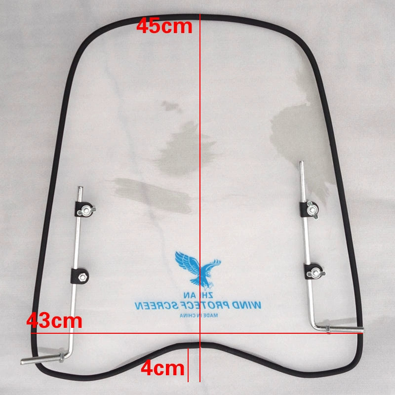 2025 új elektromos jármű motorkerékpár szélvédő, univerzális szélvédő