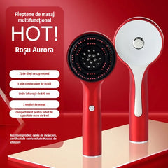 📢📢Ofertă specială!! ⏰Pieptene electric de masaj cu spray airbag și funcții de uleiuri esențiale, un pieptene două în unu pentru masaj și pulverizare✨🔥