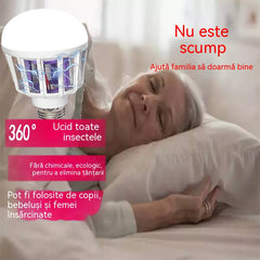 🦟🦟Bec LED antițânțari – soclu E27, utilizare în interior/exterior