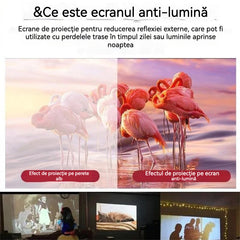 📢📺 Ecran de proiecție alb mat de înaltă definiție, care creează o experiență imersivă de cinema acasă 🎬🌟