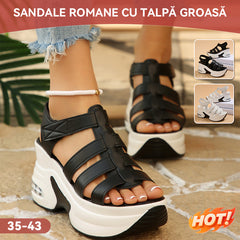 👡✨ Sandale romane cu platformă model modern – talpă tip pernă moale cu amortizare, versiune îmbunătățită 💫