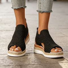 Mărimi Mari (36-43) și Confort Maxim. Sandalele din tricot elastic care lasă picioarele să respire la fiecare pas!