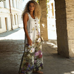 🌸 Salopetă Lejeră de Vară cu Imprimeu 3D Premium – Croială Oversized, Material Răcoros, 6 Modele, Mărimi S-3XL! ☀️✨