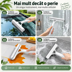🔥 OEFRTĂ SPECIALĂ: 1+1 GRATUIT (Primești 2 Bucăți)! Racletă Multifuncțională 3-în-1 cu Pulverizator și Lavetă Integrată – Curățare Fără Urme!