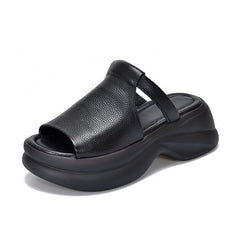 🔥【35-40】👡Sandale noi pentru femei, cu talpă groasă și care sporesc înălțimea (înălțimea tocului 6 cm)