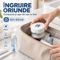 ✨ Cutie Multifuncțională 3-în-1 pentru Aparat Dentar și Retainer – Curățare, Scurgere și Depozitare cu Oglindă Integrată!