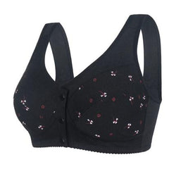 【Set 4 bucăți】Sutien confortabil din bumbac, cu închidere frontală — ideal pentru femei de vârstă mijlocie