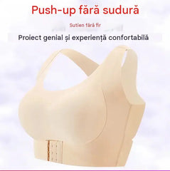 🎉ULTIMA ZI A REDUCERILOR – 60% REDUCERE⚡Sutien ușor de închis în față, cu spate încrucișat, cu efect de corectare a posturii și fără balene, care asigură susținere completă și confort