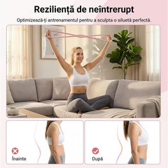 🧘‍【Modelare completă a corpului】Bandă elastică multifuncțională cu rezistență mare / bandă de antrenament