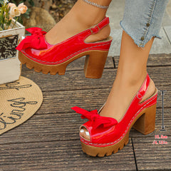 🔥【35-43】 👠Sandale cu toc gros și platformă – mai înaltă, mai stabilă, mai stilată