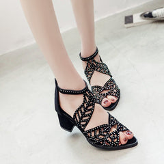 👠【35-41】 2026 New Fashion Sandale cu toc gros, confortabile și anti-alunecare