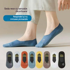 【8 perechi 】🧦Colanți bărbătești din plasă Ice Silk, antiderapanți și cu croi decoltat.