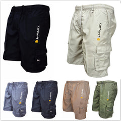 😎🩳Pantaloni scurți casual pentru bărbați, stil retro modern, cu buzunare multiple