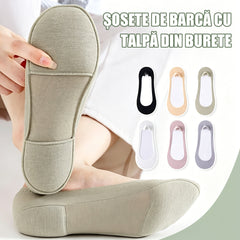 Set 6 perechi șosete invizibile damă | Talpă moale · anti-alunecare · respirabile