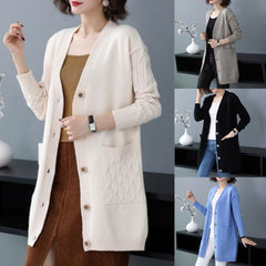 ✨🎀【S–4XL】Új 2026-os plus size női kötött kardigán – bő szabás, vastag és kényelmes