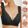 ✨【3 Bucăți】Sutien sexy fără armătură, cu închidere frontală, mărime plus, cu spate frumos