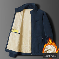 ⛄ Férfi vastag bársonyos kabát – őszi-téli meleg, M–5XL méretben