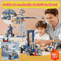 🤖【312 bucati】Jucărie de construcție electrică cu blocuri
