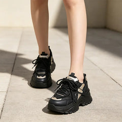 👟【Înălțare 5CM】Pantofi casual moderni din plasă respirabilă, cu design în culori contrastante